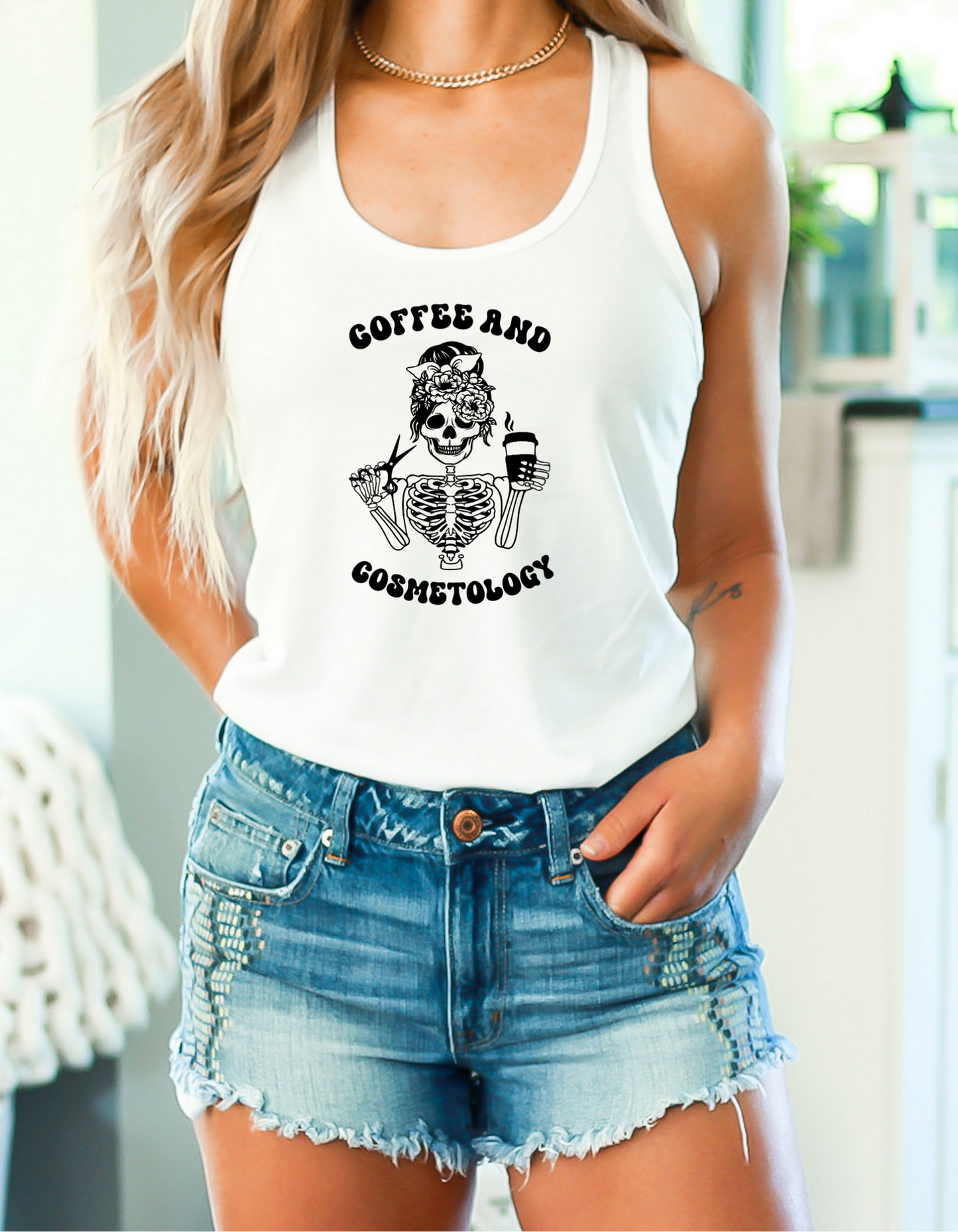 Coffee and Cosmetology T-shirt