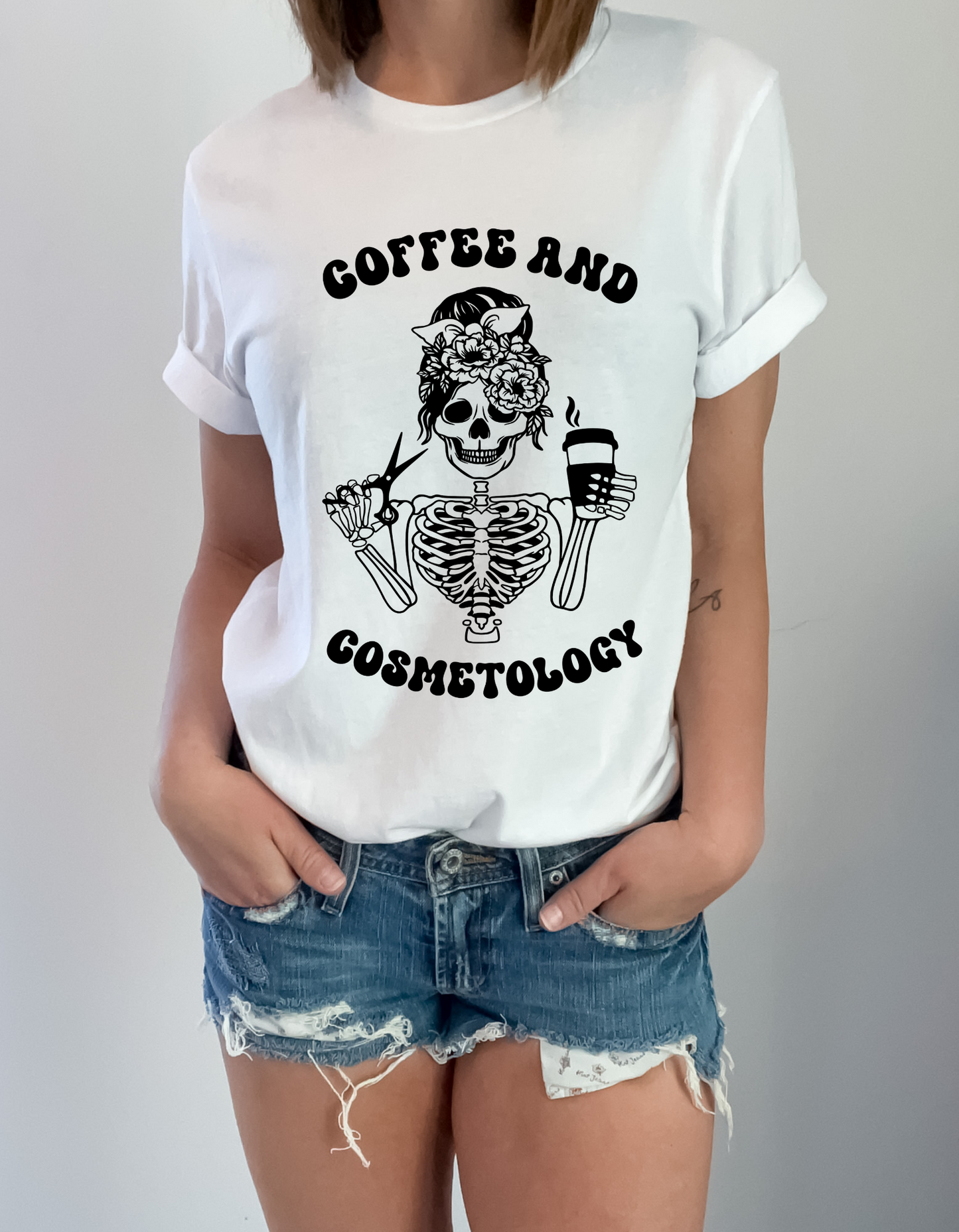 Coffee and Cosmetology T-shirt